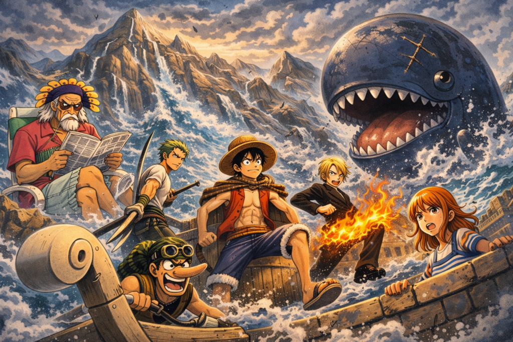 Fakta Menarik Arc Reverse Mountain di One Piece